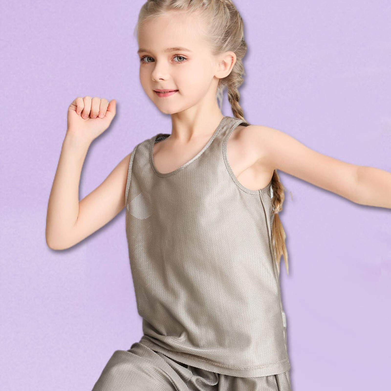 100% Silver Fiber Kids T-shirt Clothes EMF Shielding Anti-Radiation Protection gallery
