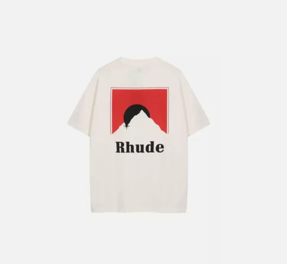 NEW Men Women RHUDE High Quality Loose Leisure Cotton Short Sleeve T-Shirt S-XL gallery