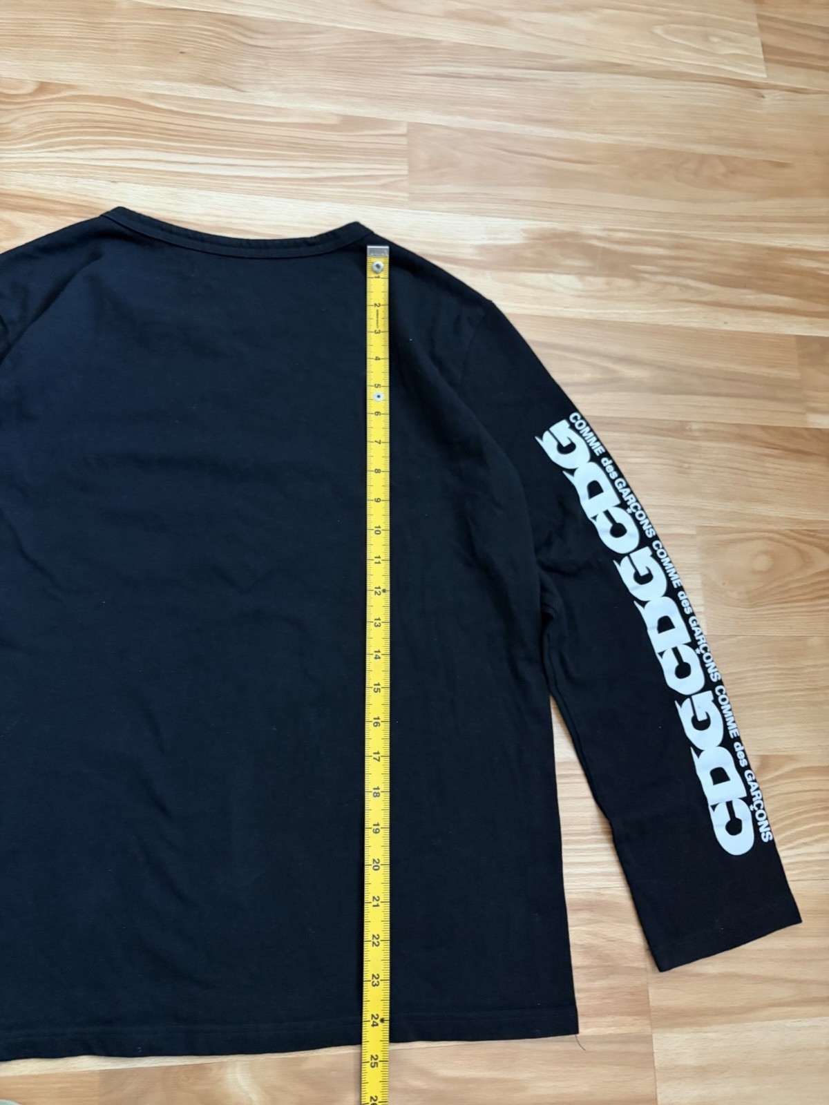 Comme Des Garcons CDG - Black Logo Longsleeve - Small - READ DESCRIPTION gallery
