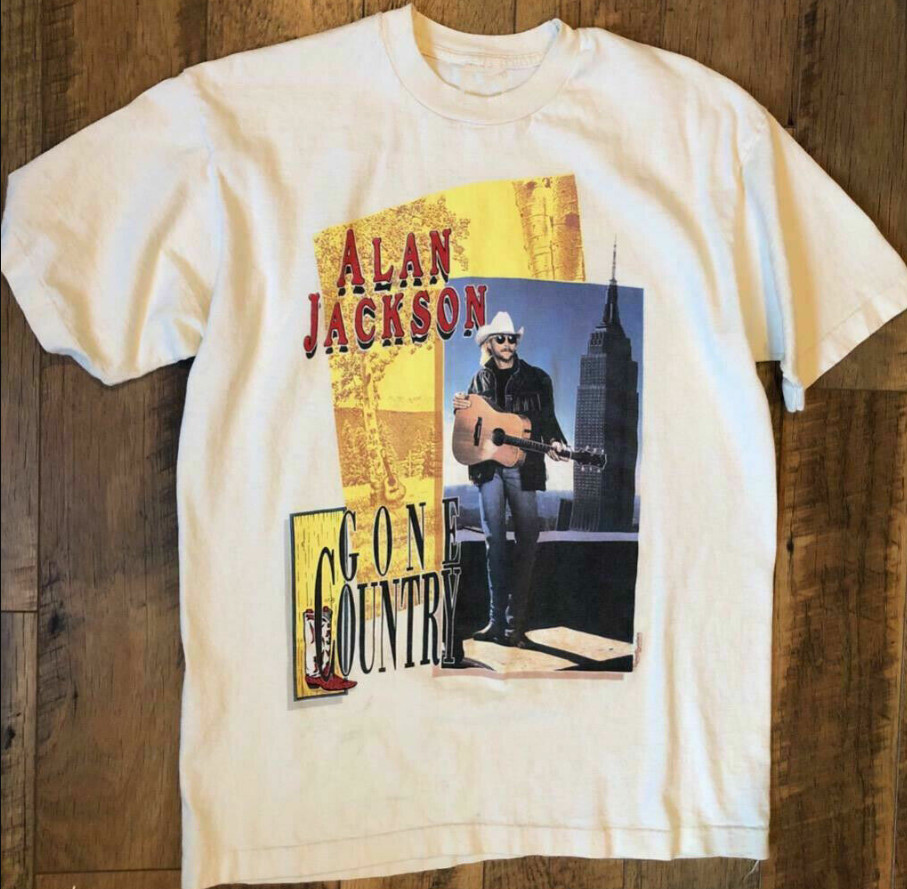 Vintage 90s Alan Jackson Country Music Band Cotton S-234XL For Fan Gift DM86