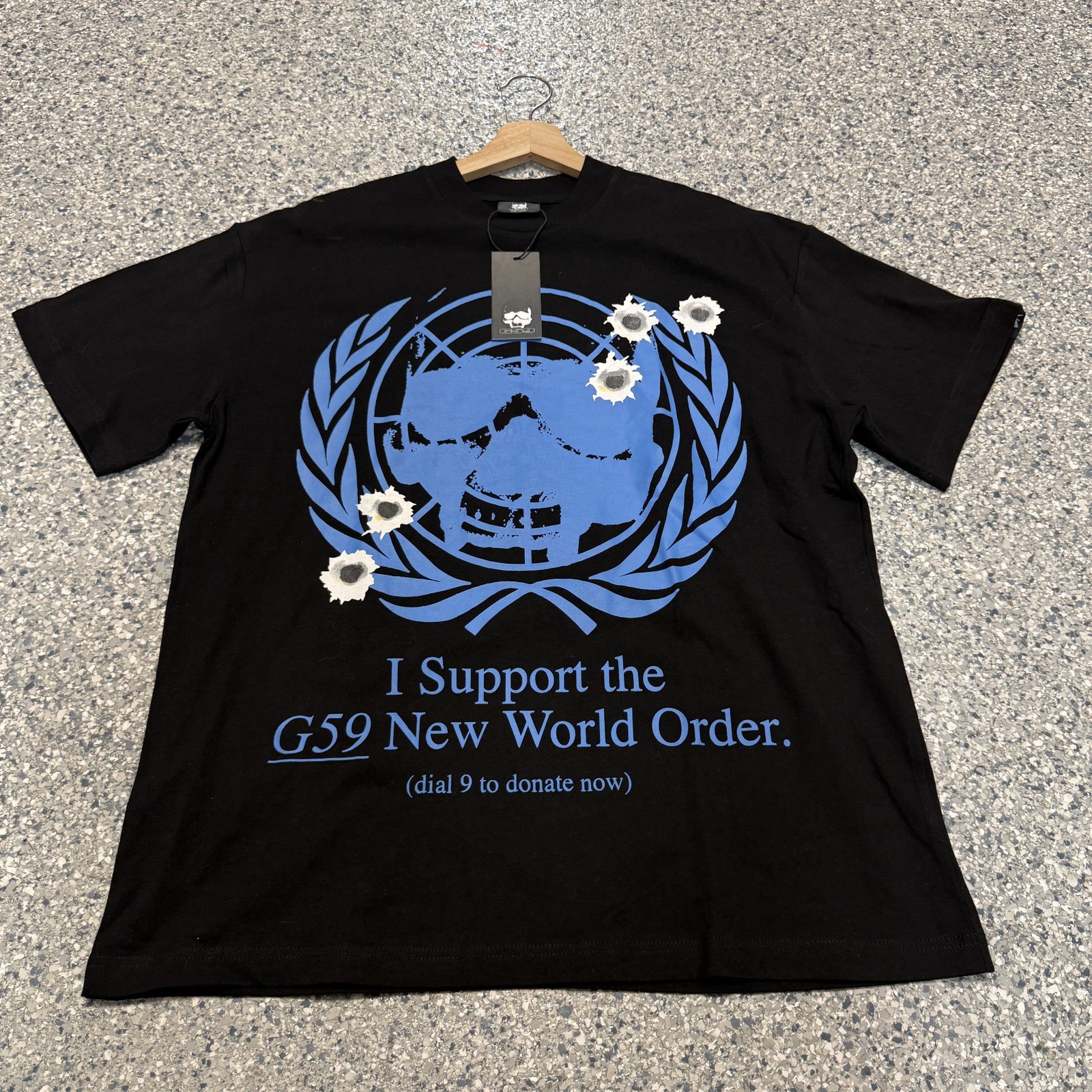 G59 Records Unisex Adult's G59NWO New World Order Tee CA4 Black Large NWT gallery