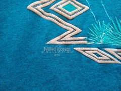 Vintage Nathan Richards 1992 TeeJays T Shirt Blue-Green Size M SEE MEASUREMENTS