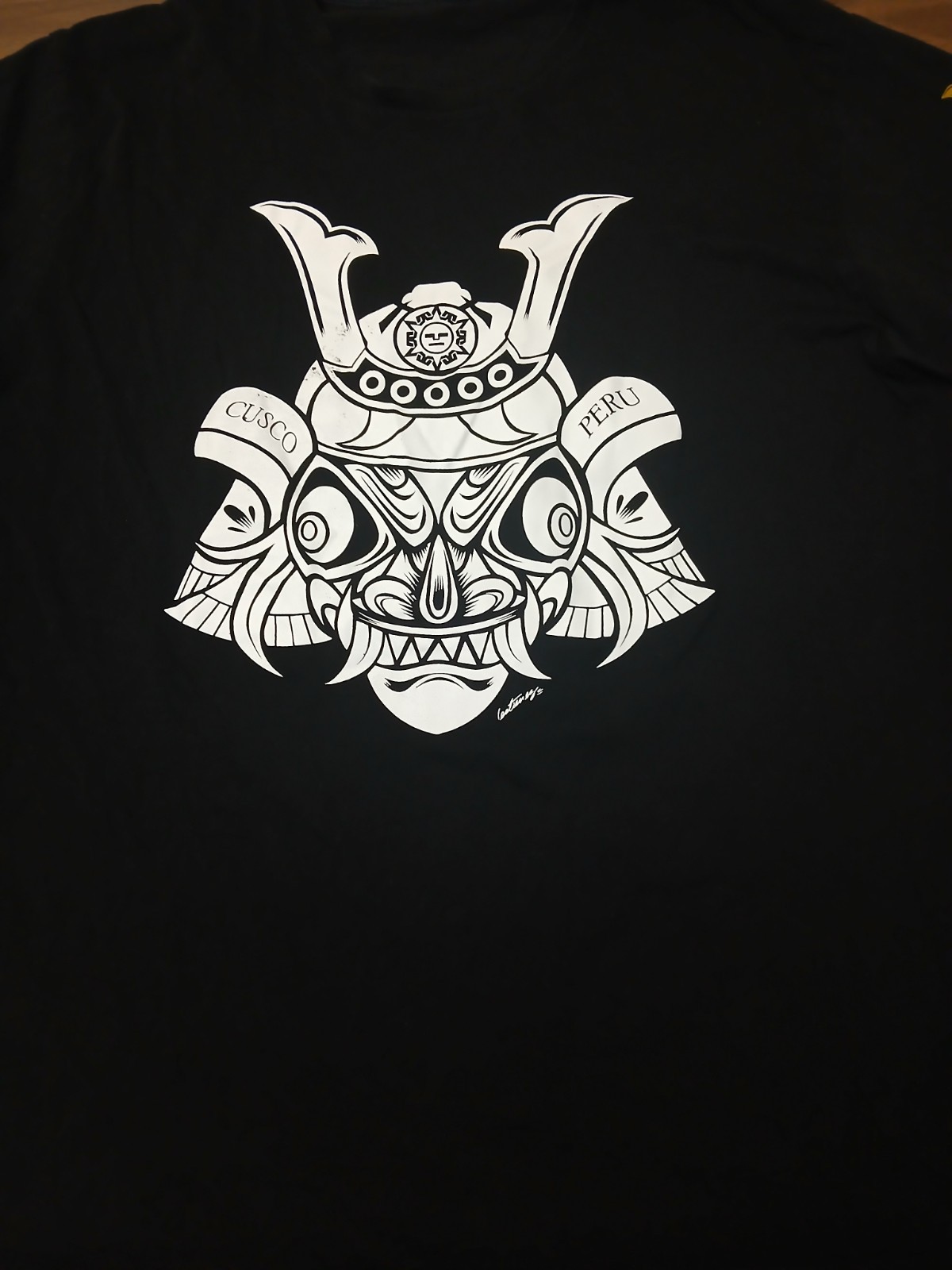 Inca Peru Supayshi T-shirt Size XL Inca Warrior Sushi Restaurant Neon Shirt gallery