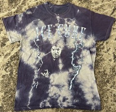 Ice Cube Men Blue Cotton T Shirt Tie Dye Crewneck Casual Pullover Short Sleeve M