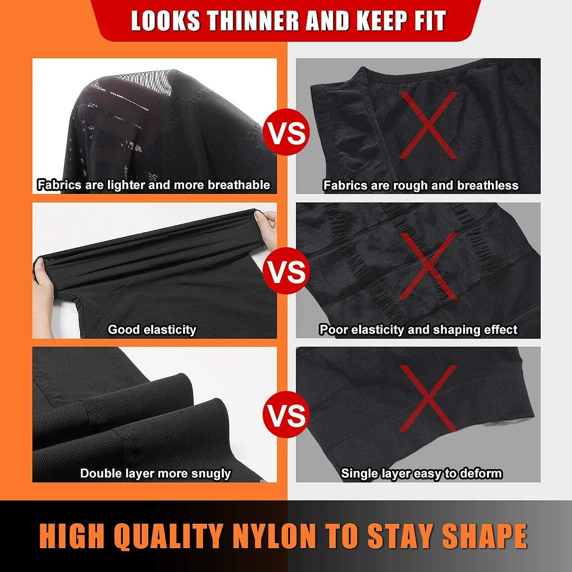 Gynecomastia Compression Vest Shirts Men Tank Top Slimming Body Shaper Underwear gallery