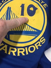 Golden State Warriors Jersey Large 10 Dion Adidas Blue NBA see description C3