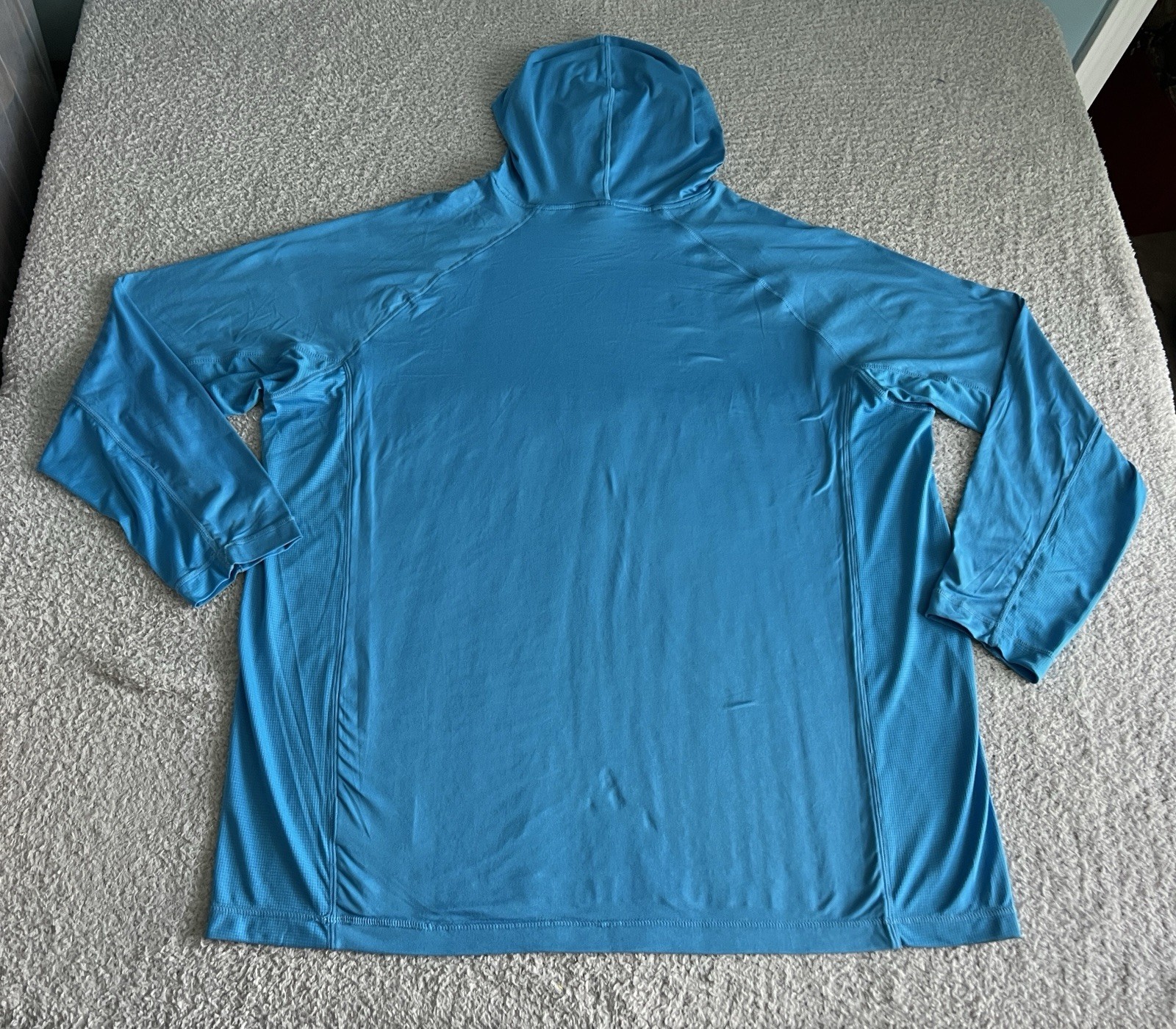 Habit Hooded Shirt Men’s 2XL Blue Hooded Performance Wicking UPF Stretch *Flaw gallery