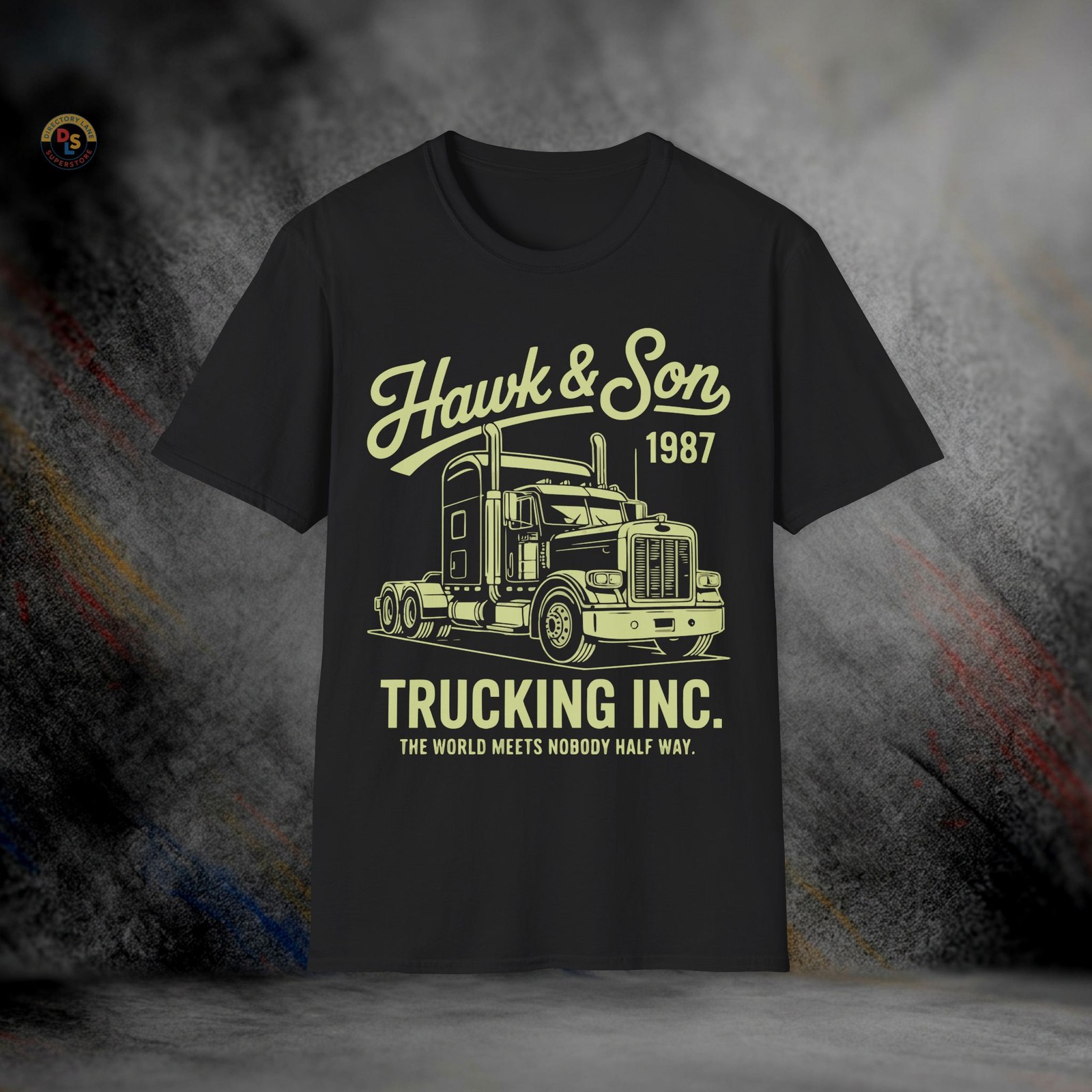 Hawk & Son Trucking Over the Top T-Shirt | Softstyle Tee gallery