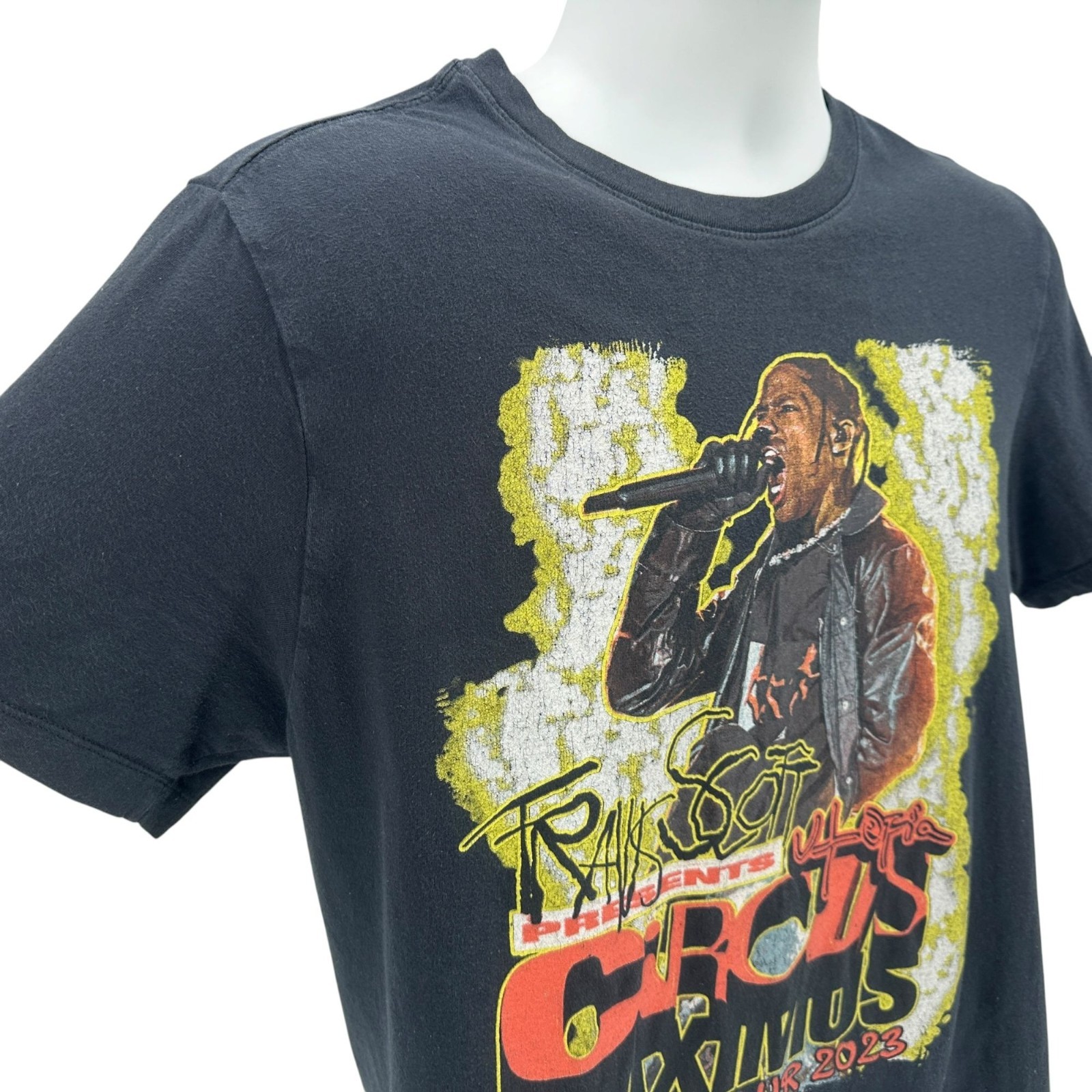 Travis Scott Mens Medium Shirt Utopia The Circus Maximus Tour 2023 Black Graphic gallery