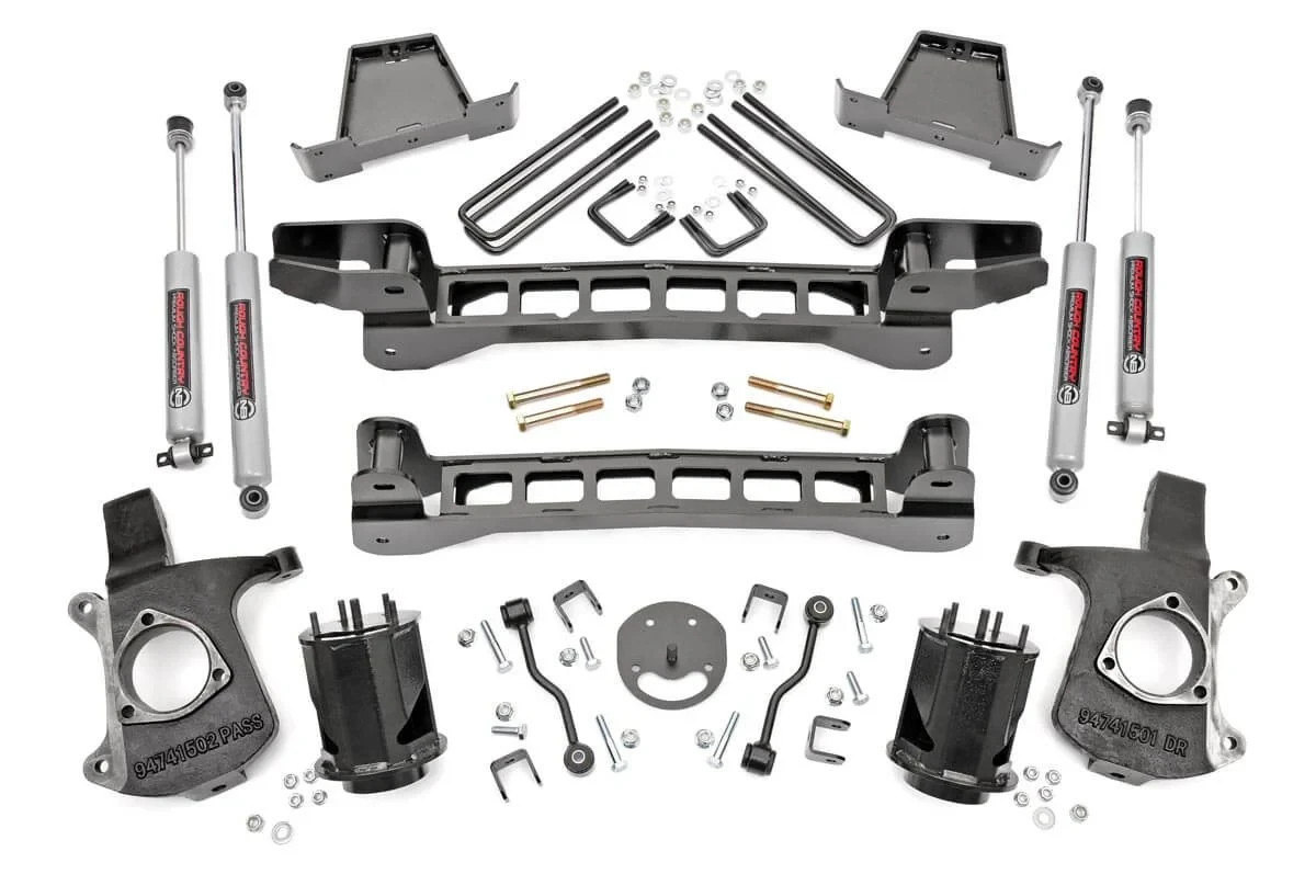 Rough Country 6″ Lift Kit with N3 Shocks fits 99-06 Silverado Sierra 1500 2WD