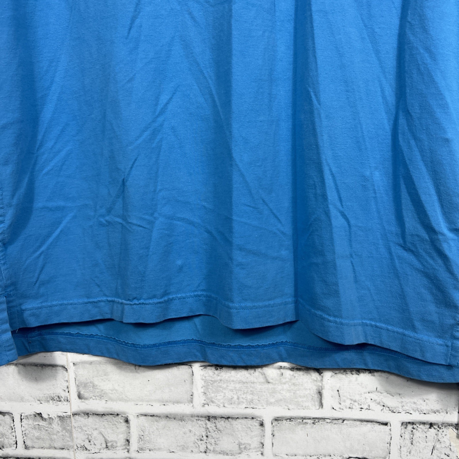 Duluth Shirt Mens XL Longtail Short Sleeve Polo Blue Workwear Casual gallery