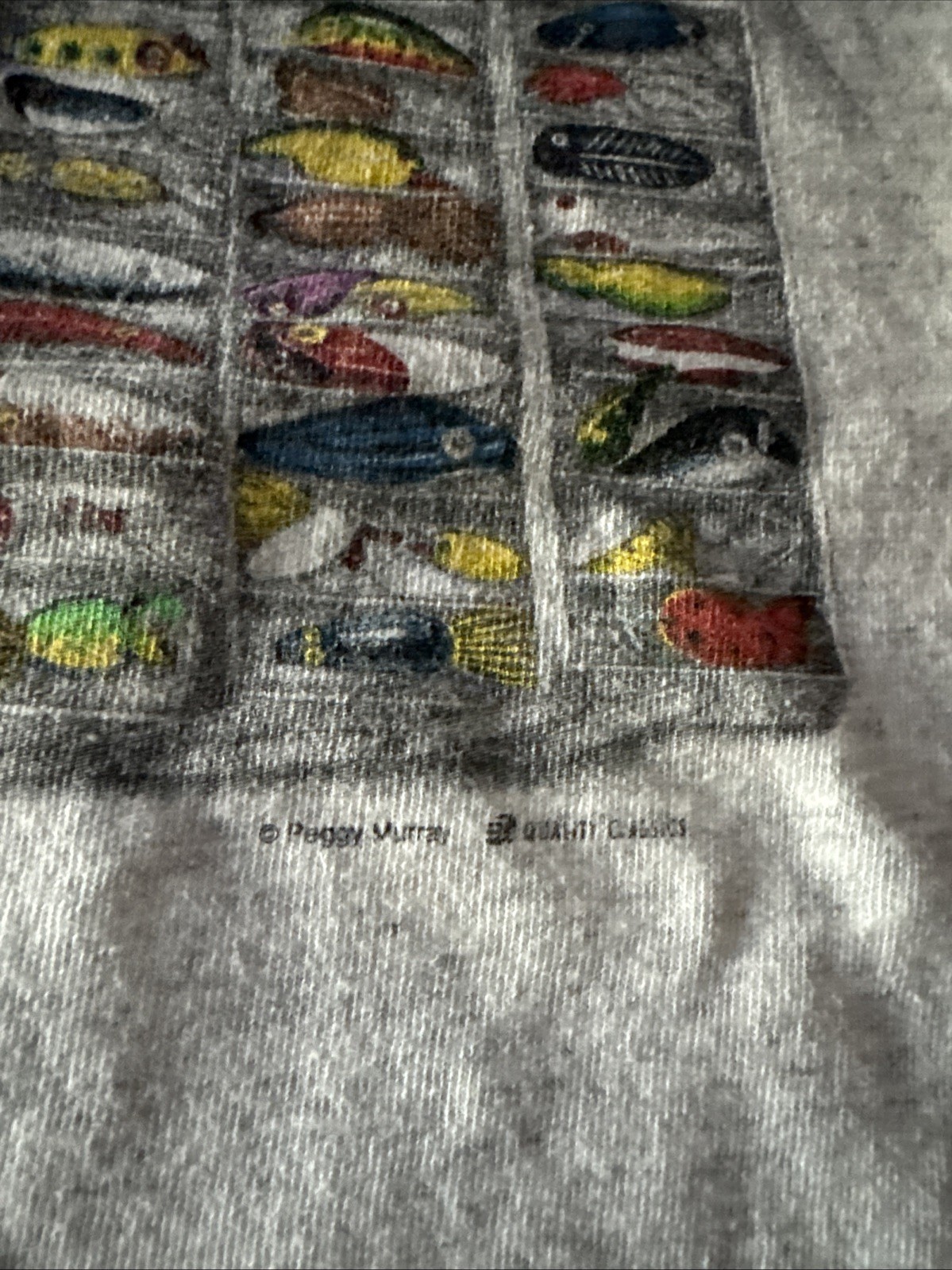 Vintage "So Many Lures So Little Time" Fishing Graphic T Shirt Men's Size XL USA gallery