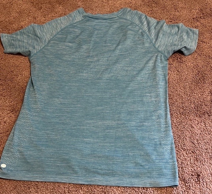 Zella Crewneck Micro modal Spandex Short Sleeve Men T-Shirt Blue L gallery
