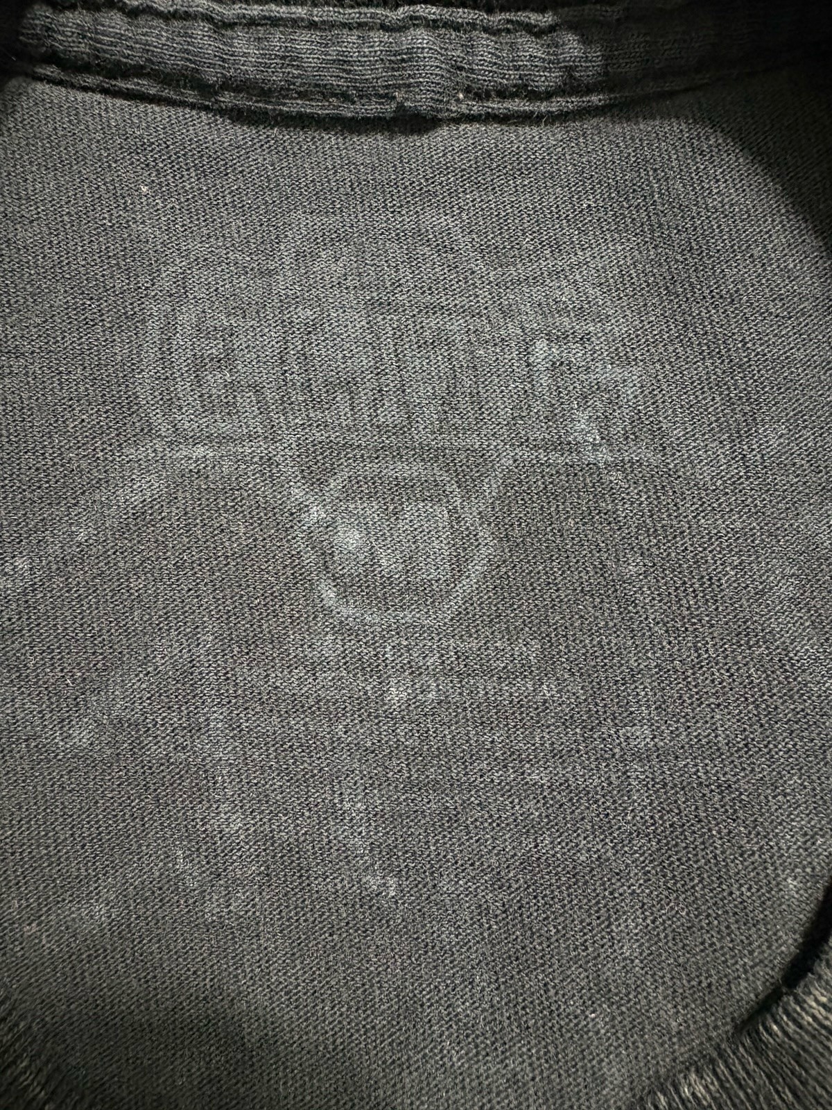 VTG MMA Elite Graphic T-shirt Grunge Y2K Cross Skull Chrome Gray Men’s Medium gallery
