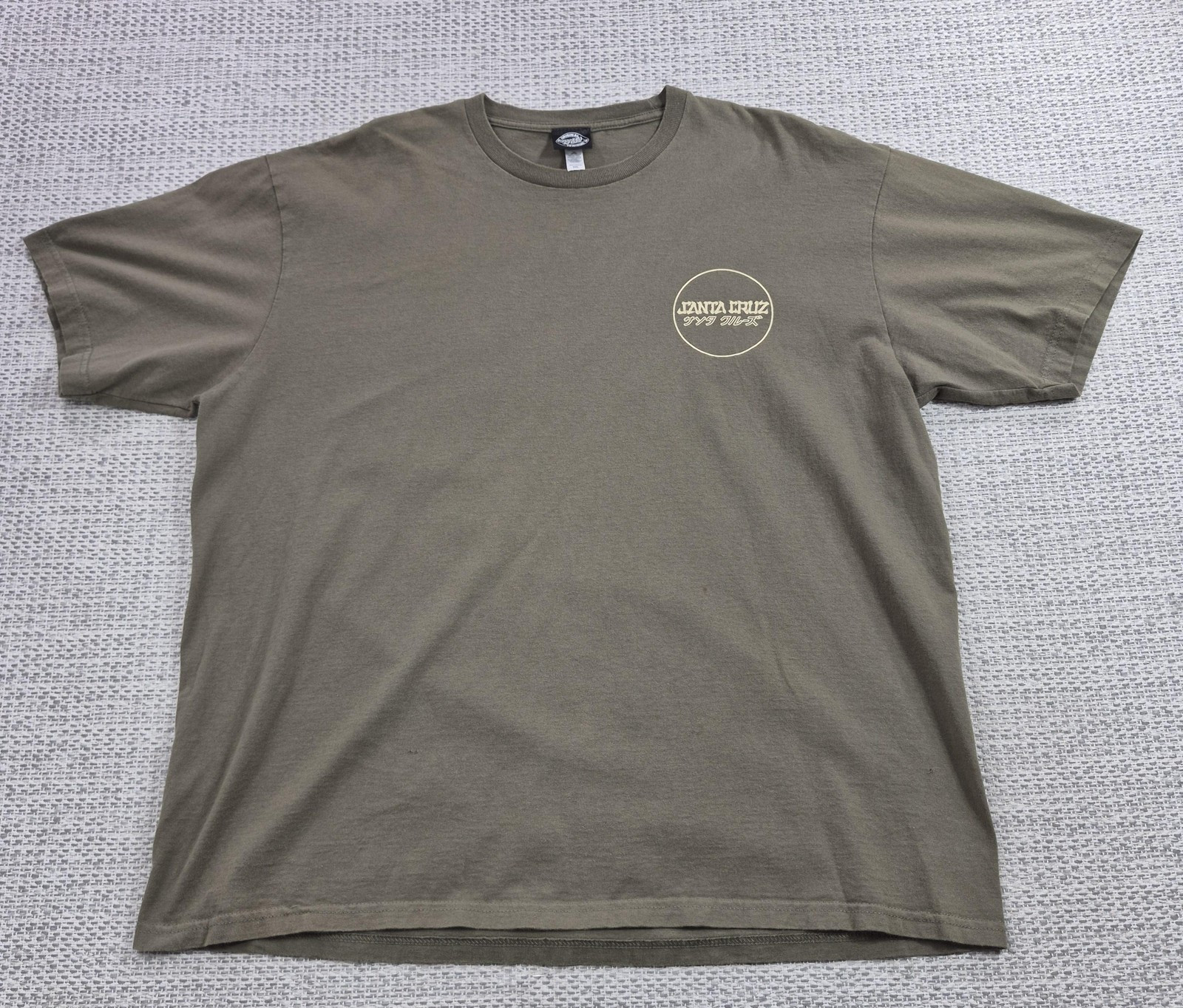 Santa Cruz Shirt Mens 2XL Green Screaming Hand Graphic Tee Skateboard Back Print gallery