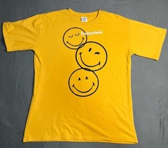 Smiley World Triple Smiley Face Chain T shirt Men’s S/M
