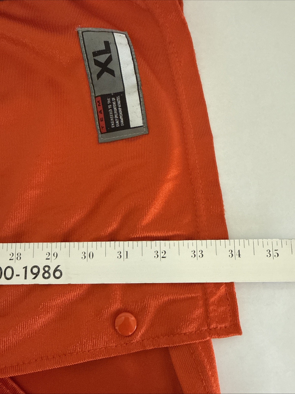 Vintage Y2K Nike Team Sports Snap front Warm Up Jersey Orange Men's XL gallery