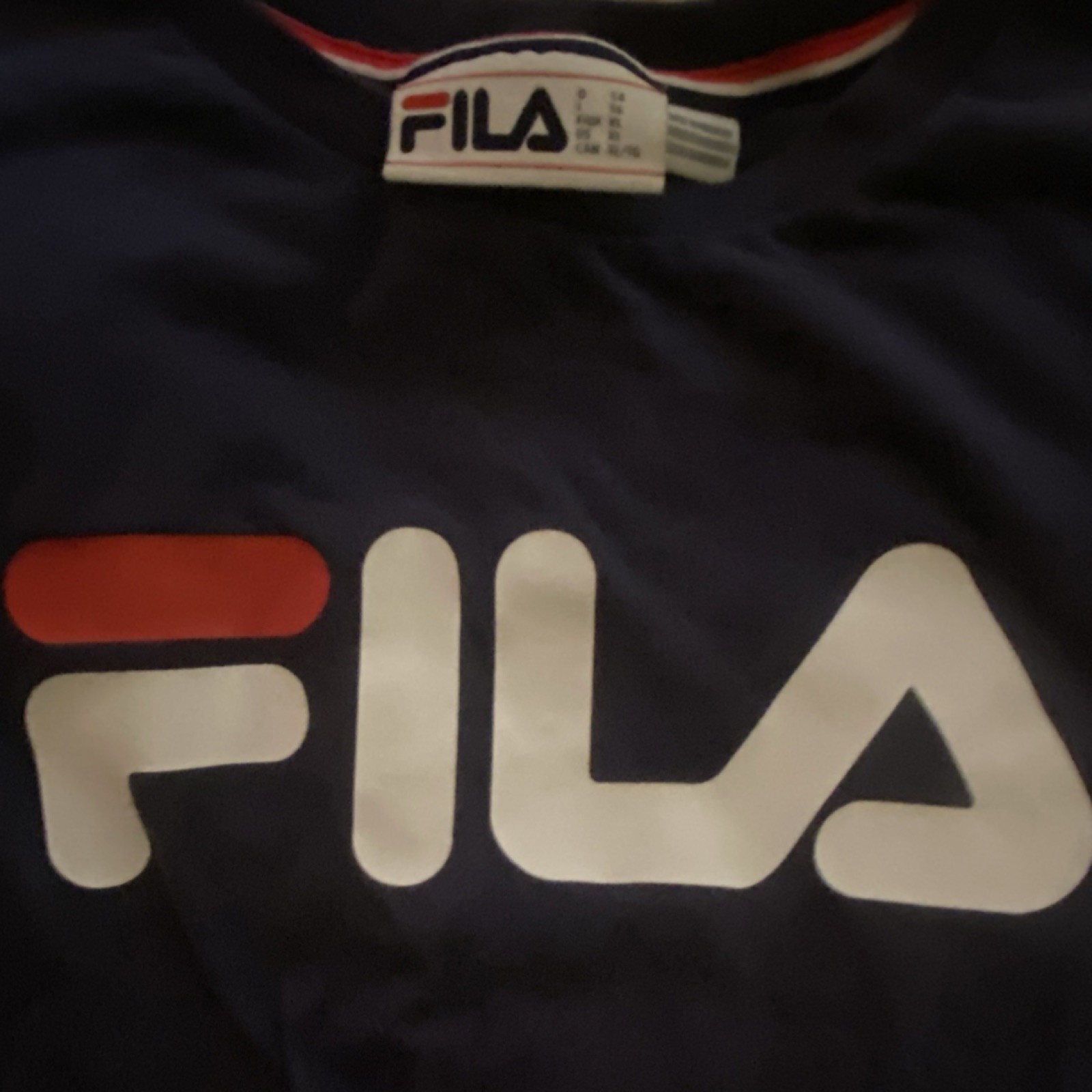 FILA Men's Blue Logo Graphic Print Crew Neck Short Sleeve T-Shirt and Shorts gallery