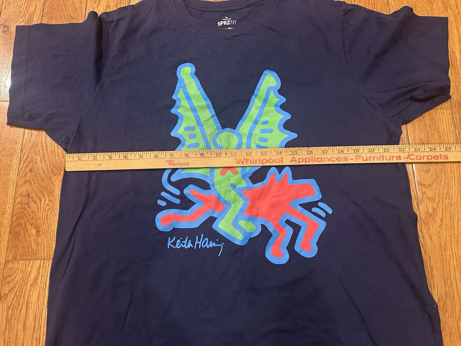 Keith Haring Uniqlo SPRZ NY T-Shirt Mens XL Navy Blue Graphic Art Pop Streetwear gallery