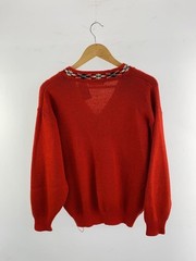 Other Brands YOSHIMURA Knit Sweater (Lightweight) Acrylic Red Solid Color D-O