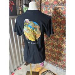 Teddy Fresh T-Shirt Small Black Bear Astronaut Car Graphic Tee 2020