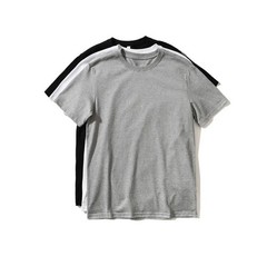Men T Shirt Cotton Short Sleeve Solid Pure Color Leisure Basic Streetwear Top