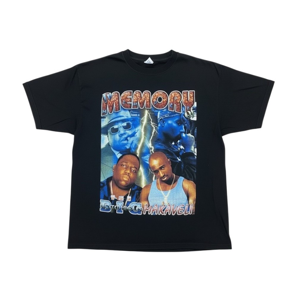 Vintage 1990’s Biggie & Tupac Memorial Please Stop The Violence Hip Hop Rap Tee