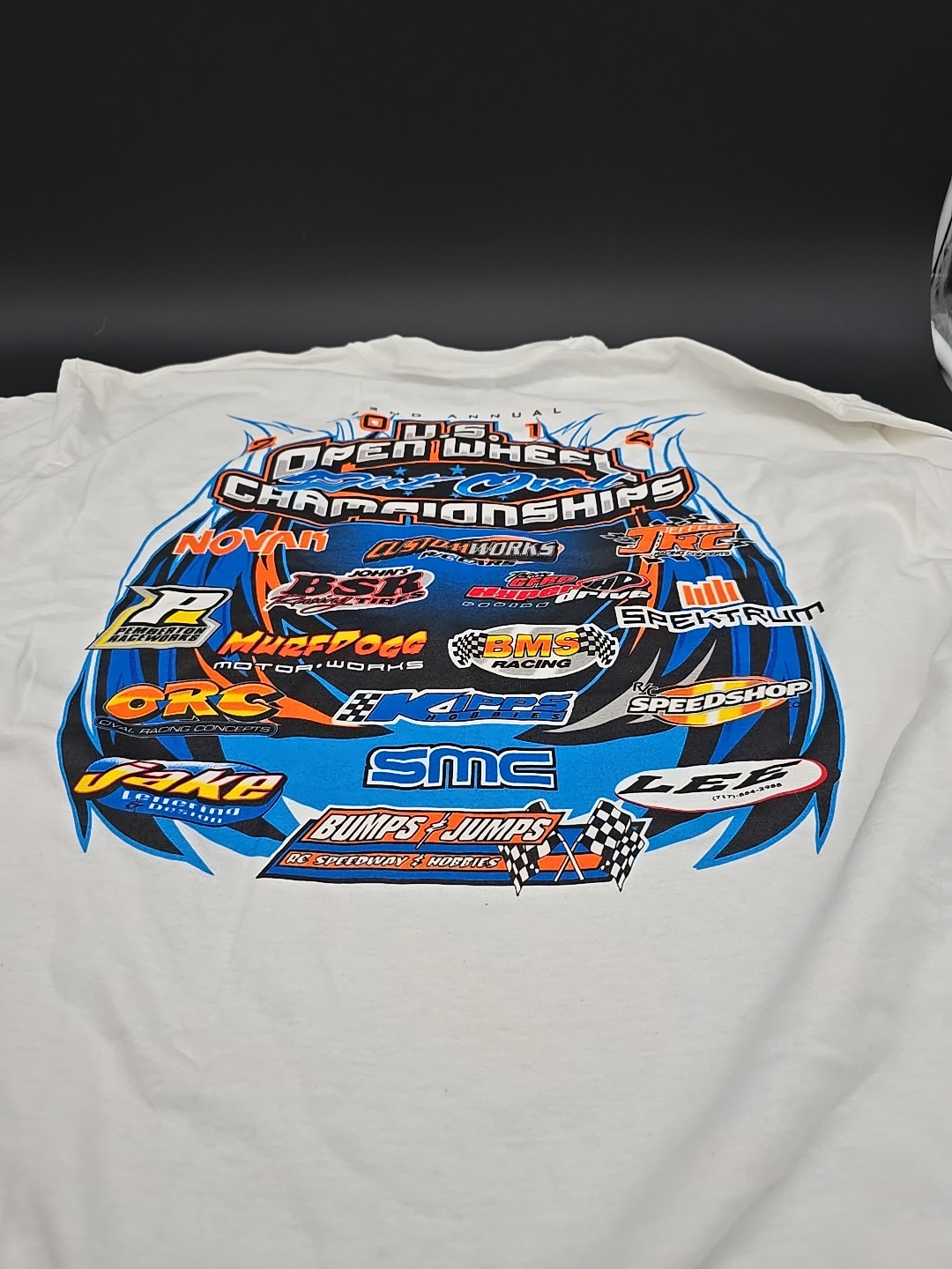 Custom Works 2012 US Open Wheel XL New T SHIRT Dirt Oval Gfrp Bms Bsr Rc Car gallery