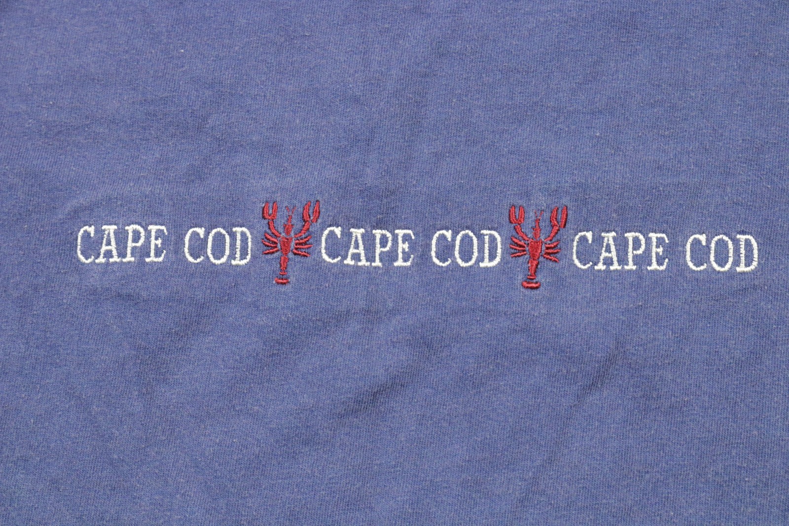 Vintage Cape Cod Shirt Mens Large Blue Lobster Graphic Embroidered Tourist 90s gallery