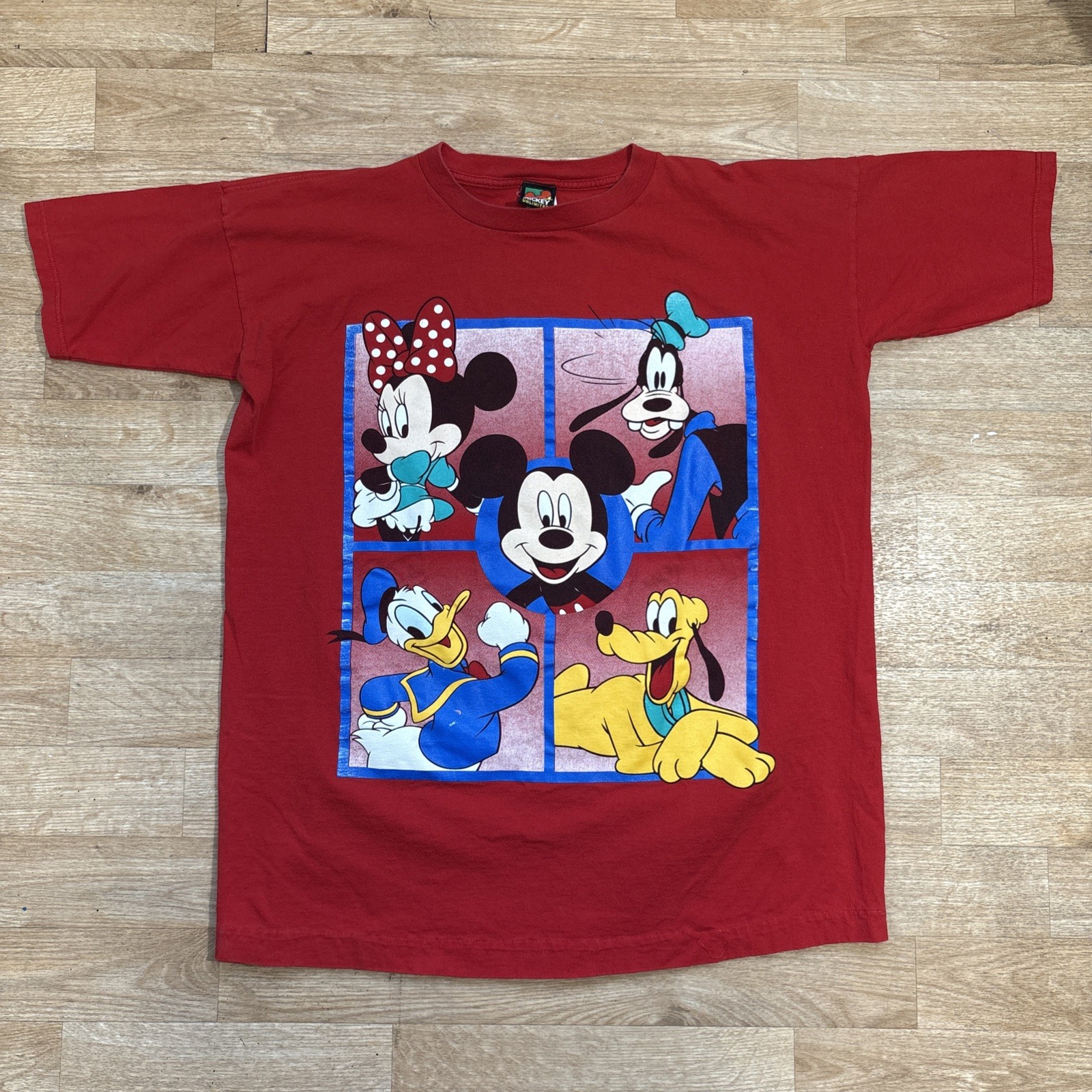 Vintage Mickey Unlimited T- Shirt Minnie Red Usa One Size Fits All Single Stitch gallery