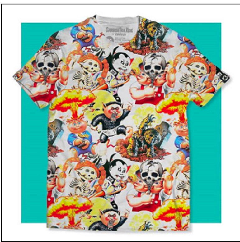 Creepy Co. Garbage Pail Kids White/Multi Tee Shirt XXL GPK Characters Brand New gallery