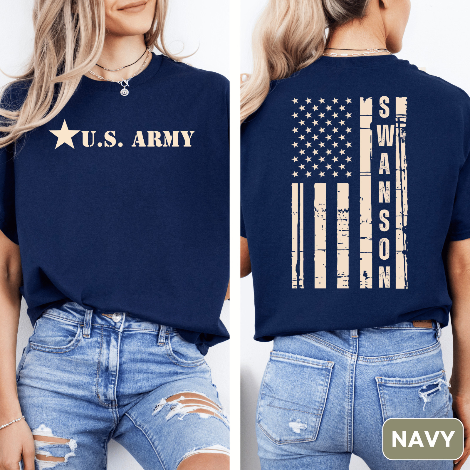 Custom U.S. Army T-Shirt for Army Familys, Graduations Welcome Home and Veterans gallery
