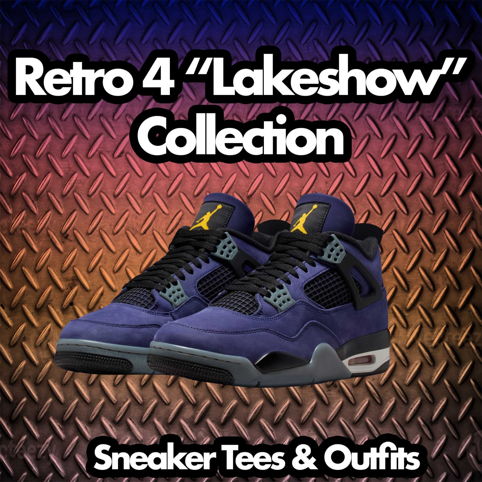 T-Shirt To Match Jordan 4 Imperial Purple AJ4 - Damn Sneaker Matching gallery
