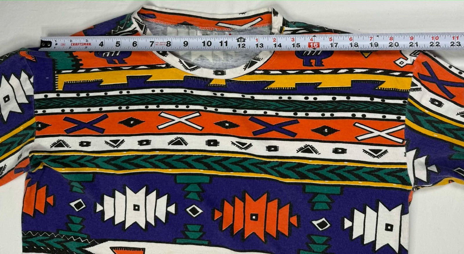 Vtg 90's Southwestern T Shirt Tribal Streetwear All Over Print Rare USA Made gallery