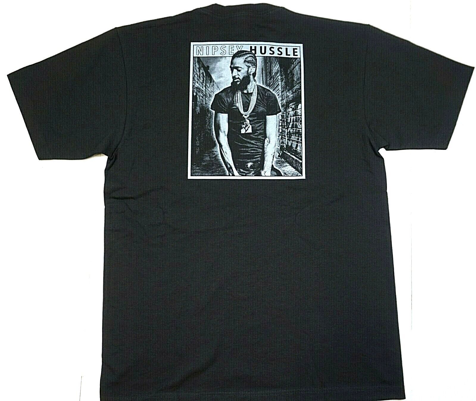NIPSEY HUSSLE T-shirt LA Crenshaw Rap Hip Hop HU$$LE Tee Men's 100% Cotton New gallery