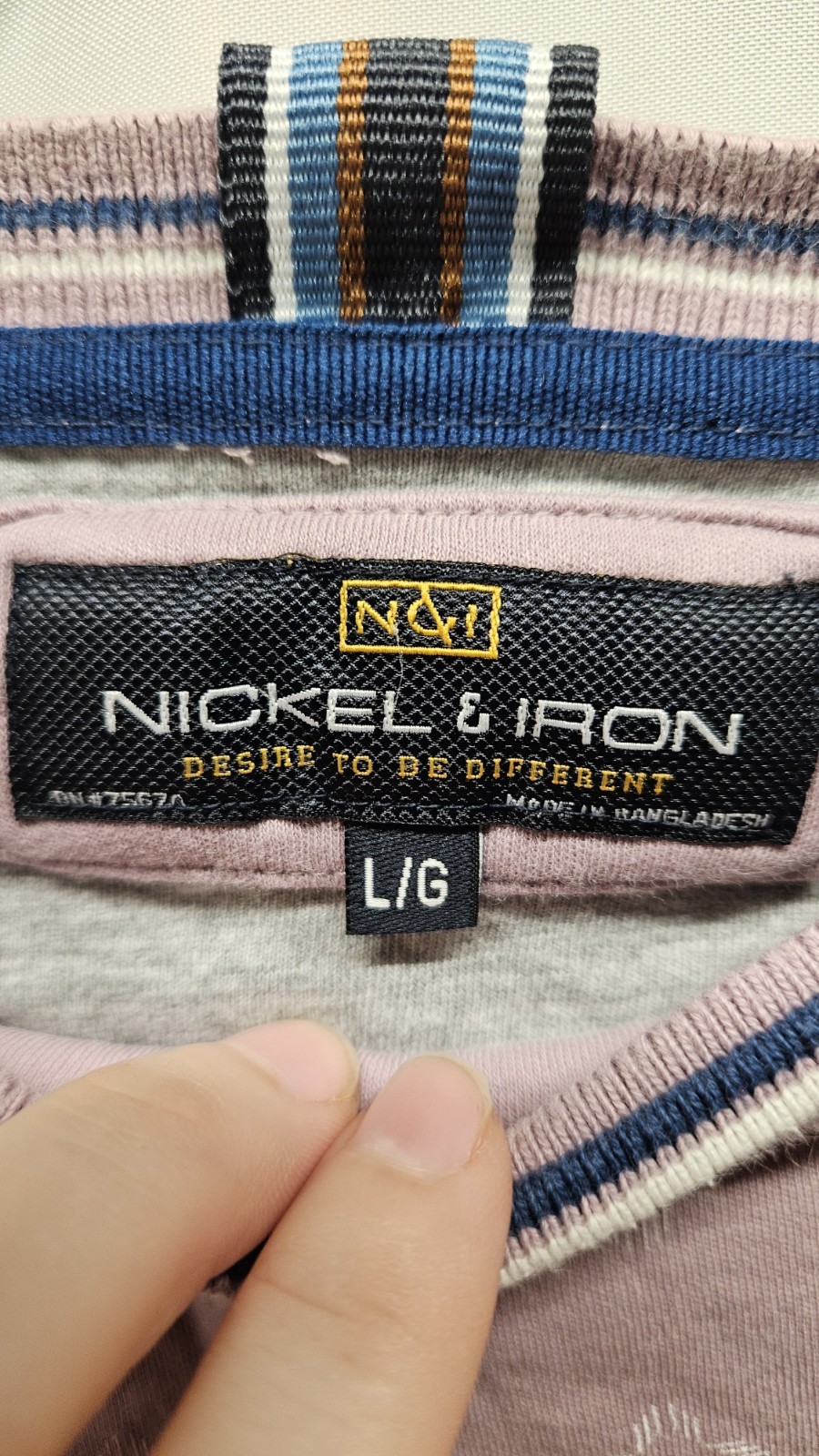 Mens Nickle And Iron Size Large Geometric Pattern T Shirt gallery