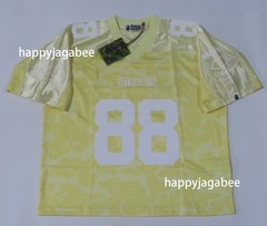 A BATHING APE Men’s SOLID CAMO MULTI LOGO RELAXED FIT FOOTBALL JERSEY TEE rz