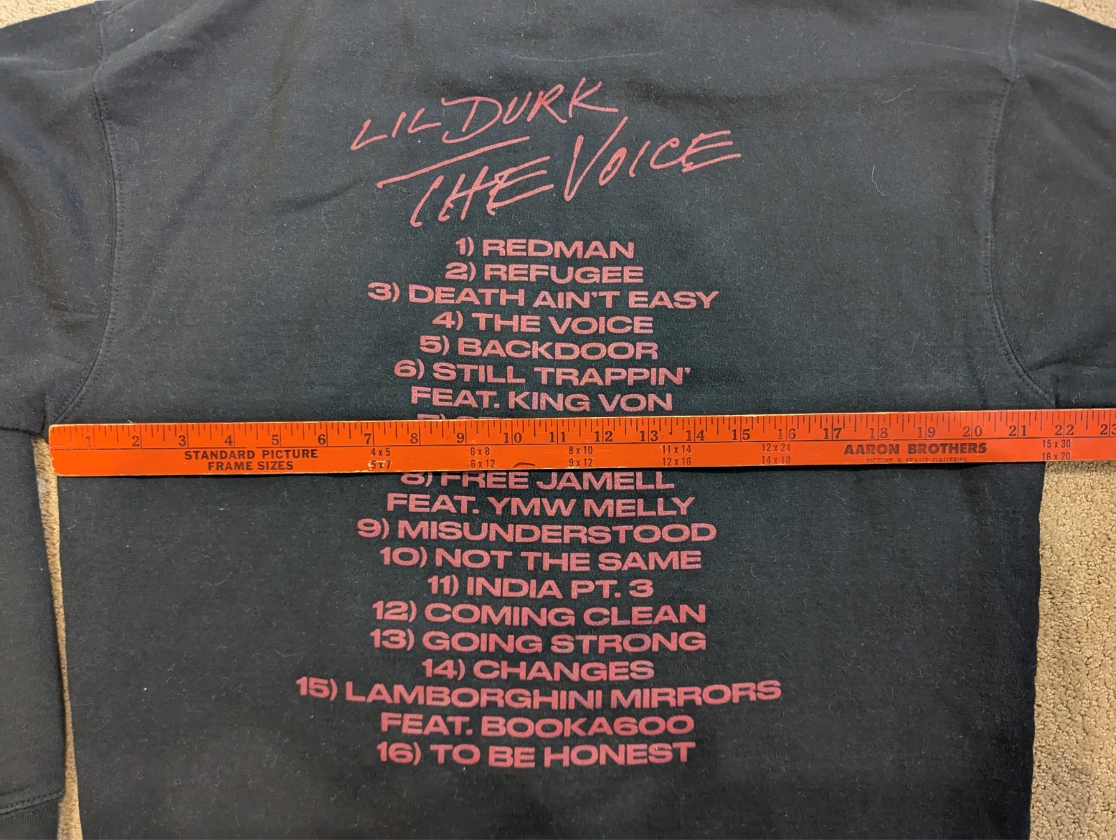 OTF Lil Durk King Von The Voice Long Live Grandson Promo Hoodie Black Sz L/Large gallery
