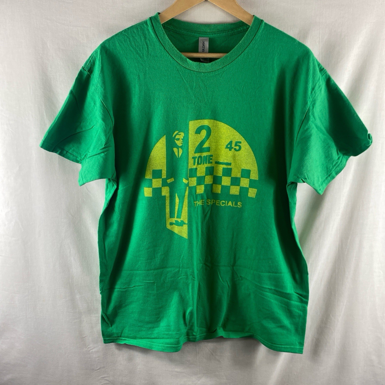 The Specials 2 Tone T Shirt L Size Large Green 45 RPM Records Crew Neck gallery