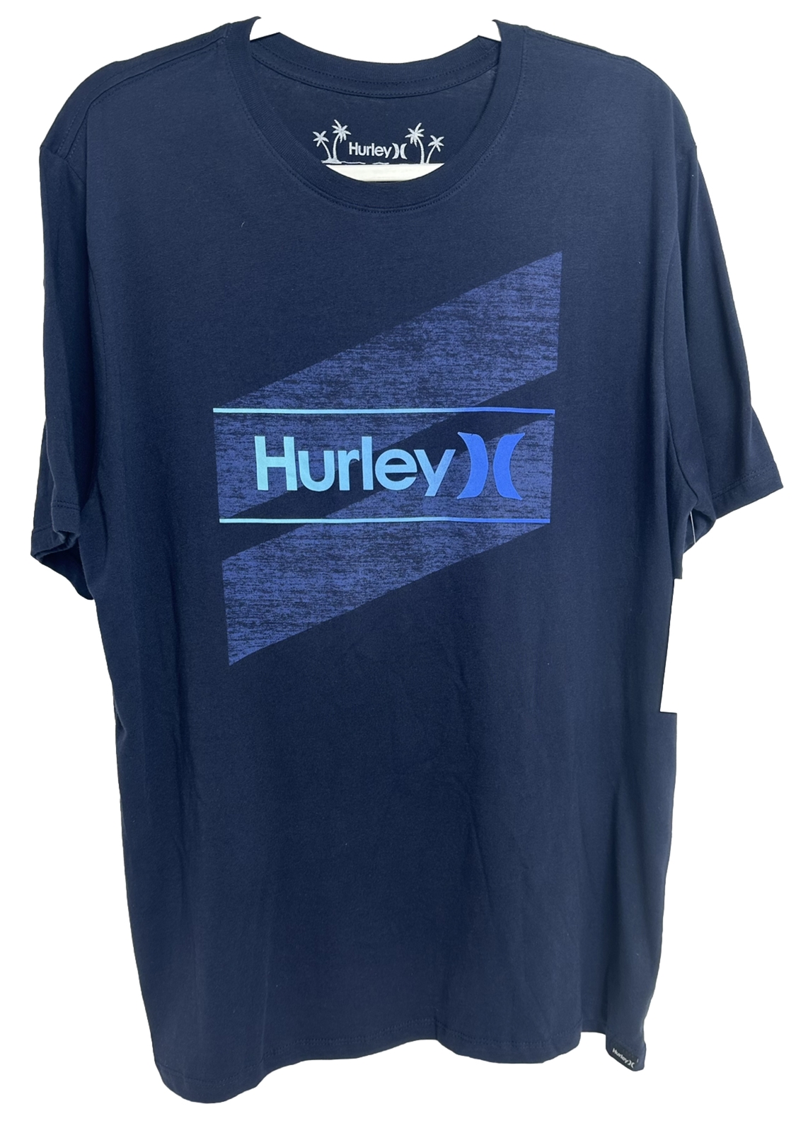 Hurley Everyday Washed One And Only Slashed Short Sleeve Tee T-Shirt Men Navy M gallery