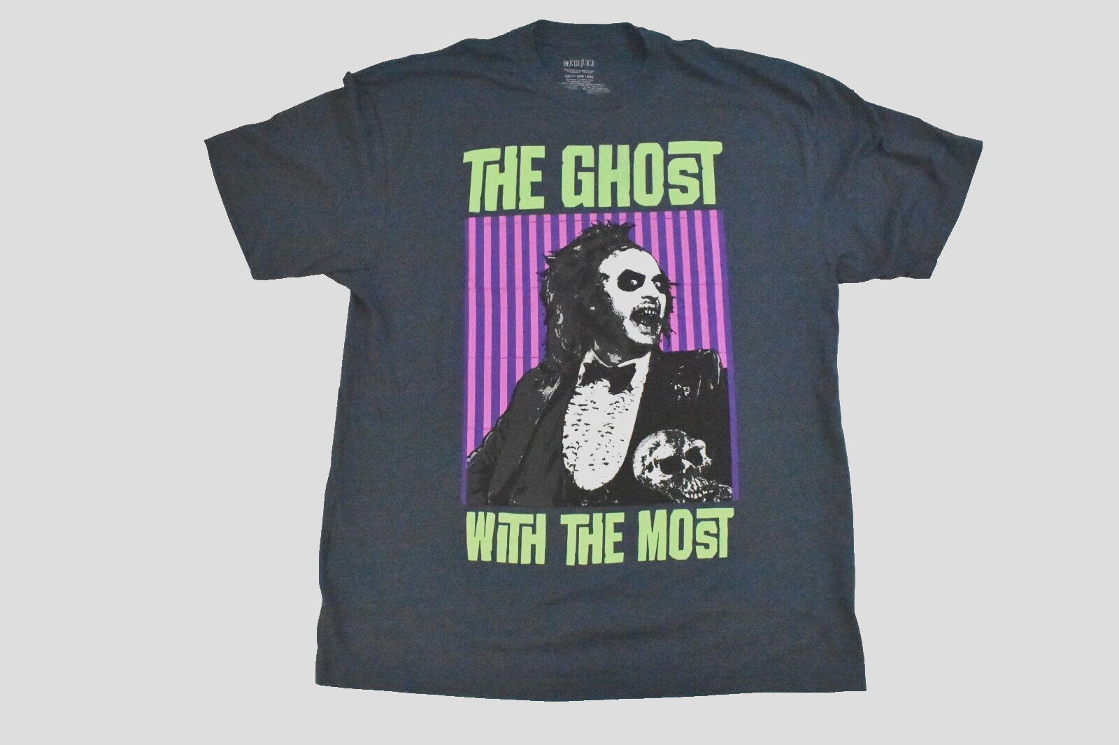 Beetlejuice Mens Big & Tall The Ghost With The Most Shirt New LT-5XLT gallery