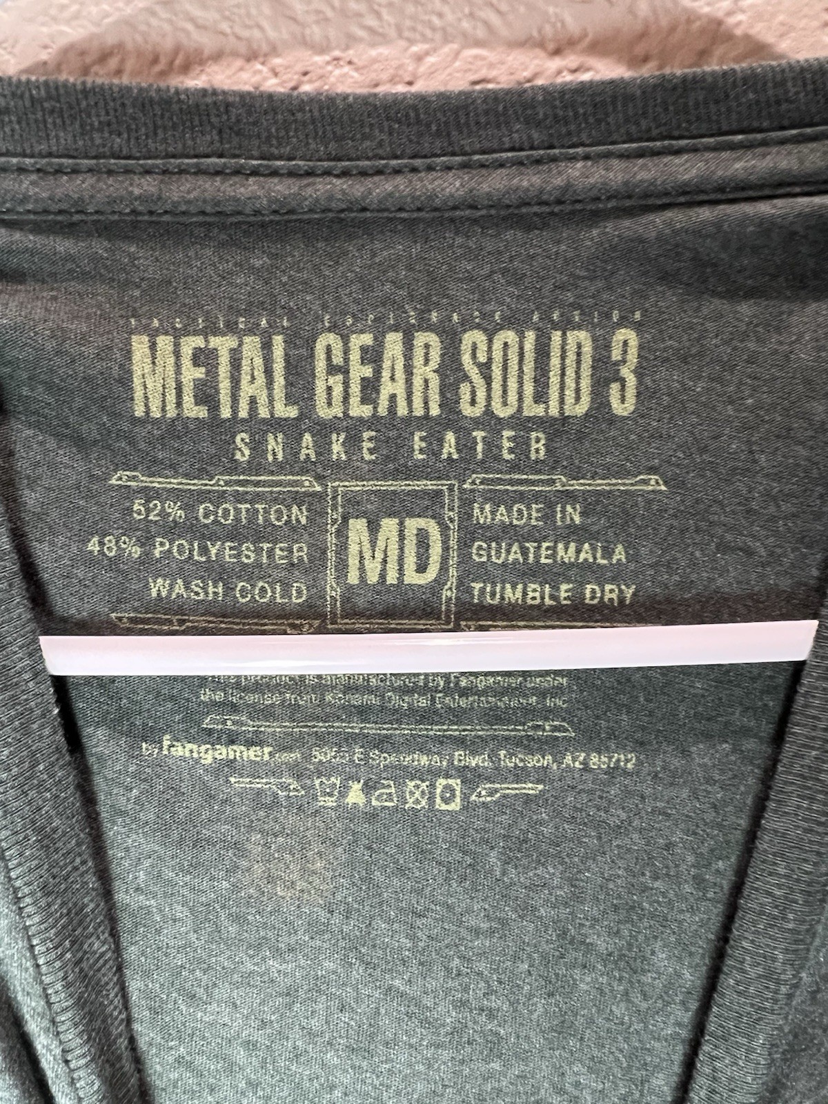 Metal Gear Solid 3 Snake Eater Tshirt Size Medium gallery