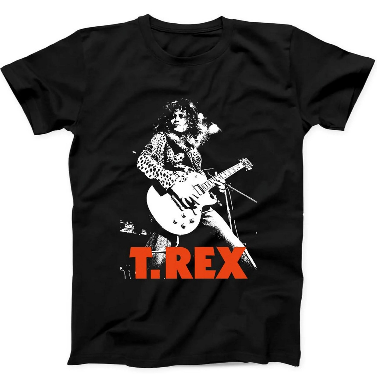 T. Rex Band Live In Tour Short Sleeve Cotton Black All Size Shirt BL538