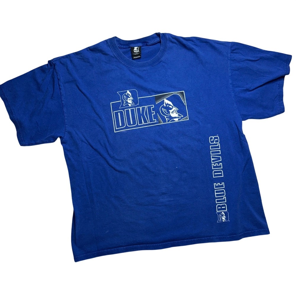Vintage Starter Duke Blue Devils T-Shirt Mens XL Royal Blue