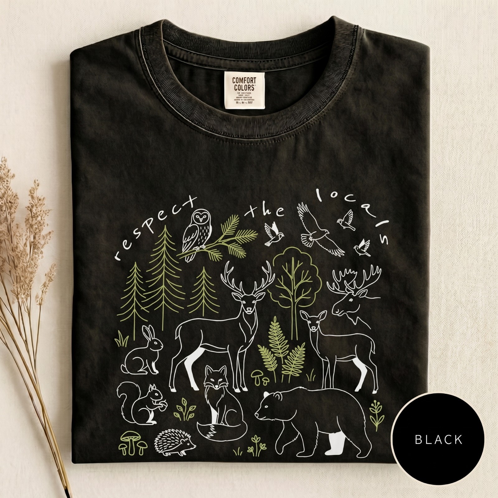 Comfort Colors Respect The Locals Shirt, National Park Tee, Camping T-Shirt gallery