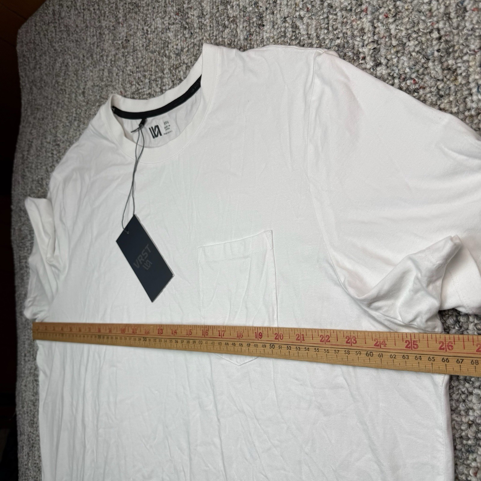 VRST Shirt Mens XXL Essential Pocket Tee Short Sleeve White NWT gallery