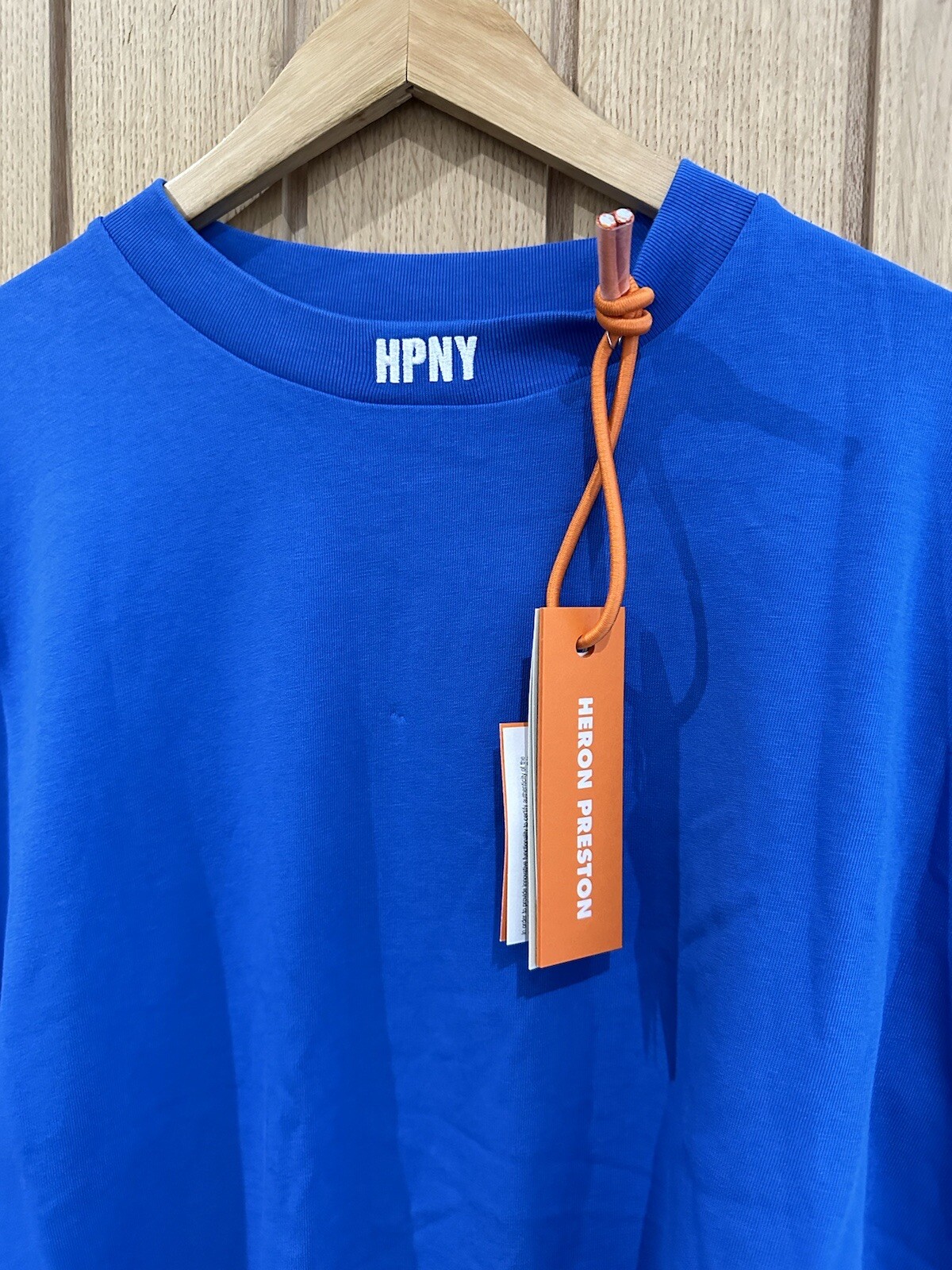 HERON PRESTON Embroided Logo Neck T-shirt Size Large GENUINE RRP £200 #E2 gallery