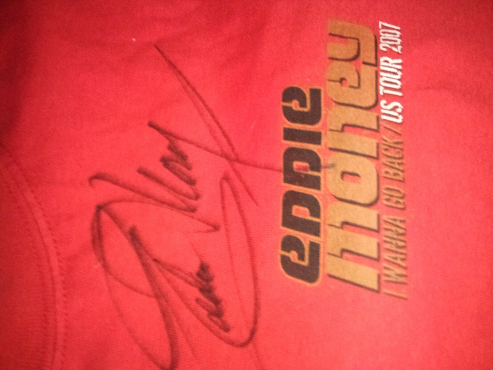 Men's Autographed SIGNED EDDIE MONEY "I Wanna Go Back/2007XL/ T-Shirt gallery