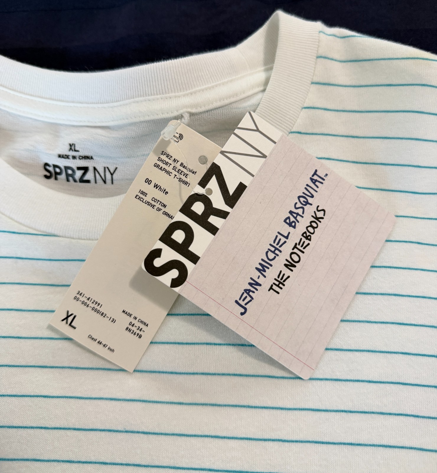Uniqlo SPRZ NY x Jean Michel Basquiat "The Notebooks" Tee sz XL *NEW* kaws shirt gallery