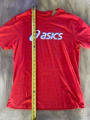 ASICS NWT Standout Fourth Short Sleeve Tee Shirt Logo Men’s Size Medium Red